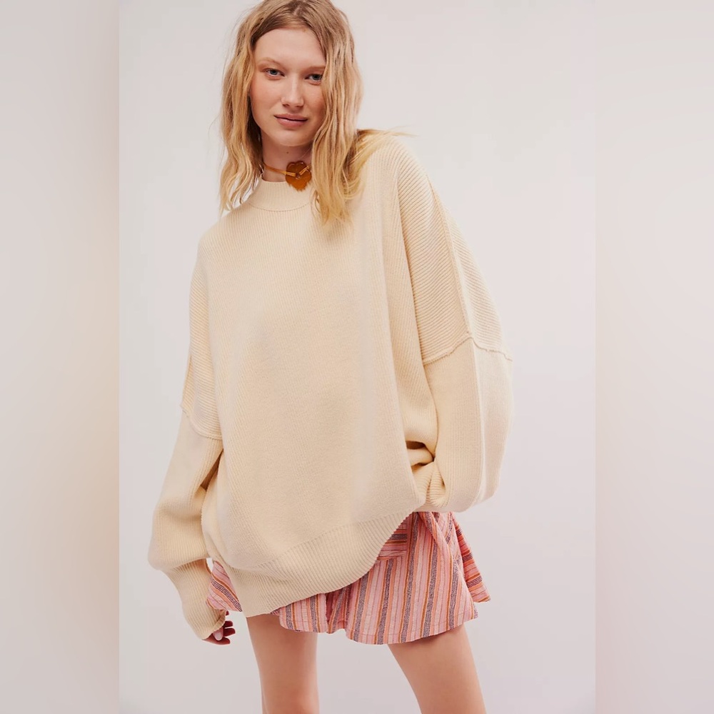 Free People Easy Street Tunic in Cream - Size S